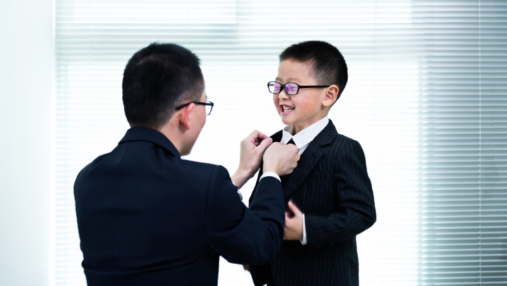 children dressing appropriately