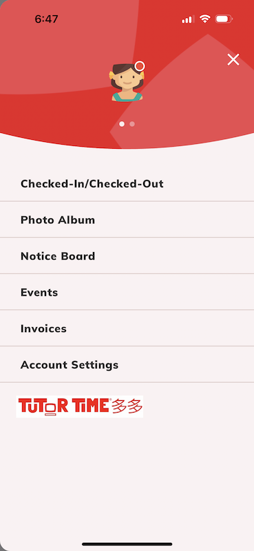 app menu